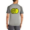 Mens Sublimated PosiCharge Tri Blend Wicking Raglan Tee Thumbnail