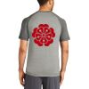Mens Sublimated PosiCharge Tri Blend Wicking Raglan Tee Thumbnail