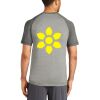 Mens Sublimated PosiCharge Tri Blend Wicking Raglan Tee Thumbnail