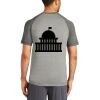 Mens Sublimated PosiCharge Tri Blend Wicking Raglan Tee Thumbnail