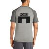 Mens Sublimated PosiCharge Tri Blend Wicking Raglan Tee Thumbnail