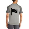 Mens Sublimated PosiCharge Tri Blend Wicking Raglan Tee Thumbnail