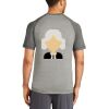 Mens Sublimated PosiCharge Tri Blend Wicking Raglan Tee Thumbnail