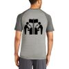 Mens Sublimated PosiCharge Tri Blend Wicking Raglan Tee Thumbnail