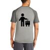 Mens Sublimated PosiCharge Tri Blend Wicking Raglan Tee Thumbnail
