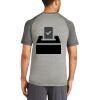 Mens Sublimated PosiCharge Tri Blend Wicking Raglan Tee Thumbnail
