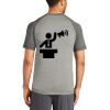 Mens Sublimated PosiCharge Tri Blend Wicking Raglan Tee Thumbnail