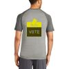 Mens Sublimated PosiCharge Tri Blend Wicking Raglan Tee Thumbnail