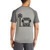 Mens Sublimated PosiCharge Tri Blend Wicking Raglan Tee Thumbnail
