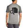Mens Sublimated PosiCharge Tri Blend Wicking Raglan Tee Thumbnail