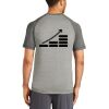 Mens Sublimated PosiCharge Tri Blend Wicking Raglan Tee Thumbnail