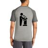 Mens Sublimated PosiCharge Tri Blend Wicking Raglan Tee Thumbnail