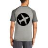 Mens Sublimated PosiCharge Tri Blend Wicking Raglan Tee Thumbnail