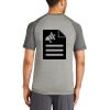 Mens Sublimated PosiCharge Tri Blend Wicking Raglan Tee Thumbnail