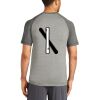 Mens Sublimated PosiCharge Tri Blend Wicking Raglan Tee Thumbnail