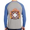 Mens Full Color PosiCharge Long Sleeve Tri Blend Wicking Raglan Tee Thumbnail