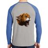 Mens Full Color PosiCharge Long Sleeve Tri Blend Wicking Raglan Tee Thumbnail