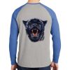 Mens Full Color PosiCharge Long Sleeve Tri Blend Wicking Raglan Tee Thumbnail