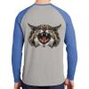 Mens Full Color PosiCharge Long Sleeve Tri Blend Wicking Raglan Tee Thumbnail