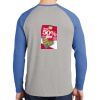 Mens Full Color PosiCharge Long Sleeve Tri Blend Wicking Raglan Tee Thumbnail