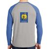 Mens Full Color PosiCharge Long Sleeve Tri Blend Wicking Raglan Tee Thumbnail