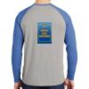 Mens Full Color PosiCharge Long Sleeve Tri Blend Wicking Raglan Tee Thumbnail