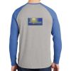 Mens Full Color PosiCharge Long Sleeve Tri Blend Wicking Raglan Tee Thumbnail