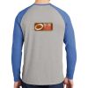 Mens Full Color PosiCharge Long Sleeve Tri Blend Wicking Raglan Tee Thumbnail