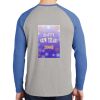 Mens Full Color PosiCharge Long Sleeve Tri Blend Wicking Raglan Tee Thumbnail