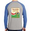 Mens Full Color PosiCharge Long Sleeve Tri Blend Wicking Raglan Tee Thumbnail