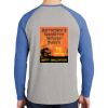 Mens Full Color PosiCharge Long Sleeve Tri Blend Wicking Raglan Tee Thumbnail