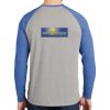 Mens Full Color PosiCharge Long Sleeve Tri Blend Wicking Raglan Tee Thumbnail