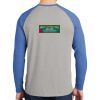 Mens Full Color PosiCharge Long Sleeve Tri Blend Wicking Raglan Tee Thumbnail