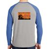 Mens Full Color PosiCharge Long Sleeve Tri Blend Wicking Raglan Tee Thumbnail