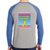 Mens Full Color PosiCharge Long Sleeve Tri Blend Wicking Raglan Tee Thumbnail