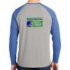 Mens Full Color PosiCharge Long Sleeve Tri Blend Wicking Raglan Tee Thumbnail