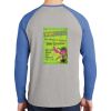Mens Full Color PosiCharge Long Sleeve Tri Blend Wicking Raglan Tee Thumbnail