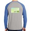 Mens Full Color PosiCharge Long Sleeve Tri Blend Wicking Raglan Tee Thumbnail