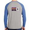 Mens Full Color PosiCharge Long Sleeve Tri Blend Wicking Raglan Tee Thumbnail