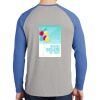 Mens Full Color PosiCharge Long Sleeve Tri Blend Wicking Raglan Tee Thumbnail