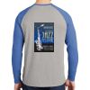 Mens Full Color PosiCharge Long Sleeve Tri Blend Wicking Raglan Tee Thumbnail