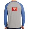 Mens Full Color PosiCharge Long Sleeve Tri Blend Wicking Raglan Tee Thumbnail