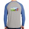 Mens Full Color PosiCharge Long Sleeve Tri Blend Wicking Raglan Tee Thumbnail