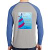 Mens Full Color PosiCharge Long Sleeve Tri Blend Wicking Raglan Tee Thumbnail