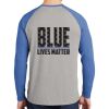 Mens Full Color PosiCharge Long Sleeve Tri Blend Wicking Raglan Tee Thumbnail