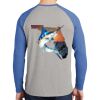 Mens Full Color PosiCharge Long Sleeve Tri Blend Wicking Raglan Tee Thumbnail