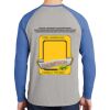 Mens Full Color PosiCharge Long Sleeve Tri Blend Wicking Raglan Tee Thumbnail