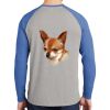 Mens Full Color PosiCharge Long Sleeve Tri Blend Wicking Raglan Tee Thumbnail