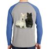 Mens Full Color PosiCharge Long Sleeve Tri Blend Wicking Raglan Tee Thumbnail
