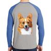 Mens Full Color PosiCharge Long Sleeve Tri Blend Wicking Raglan Tee Thumbnail